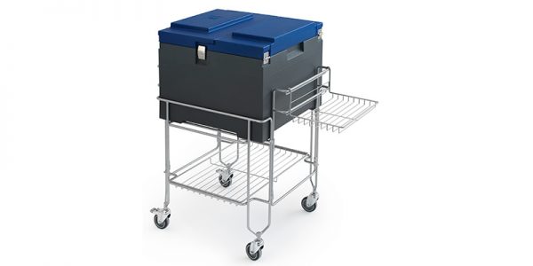 IFI Gelato CoolBox pans dicht met kar - schuin
