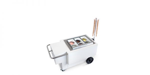 IFI Gelato Cow Joy wit zonder dak - schuin